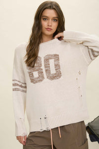 Distressed Knit 80 Jersey