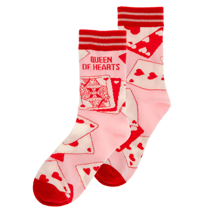 Queen Of Hearts Crew Socks