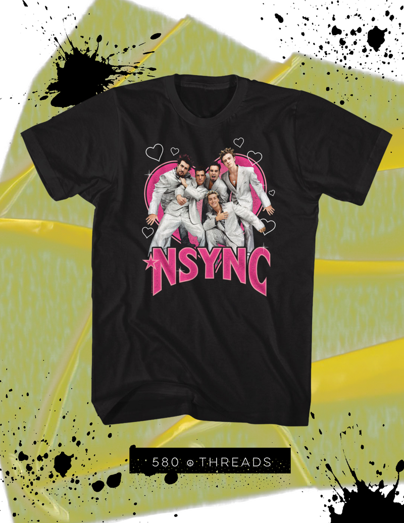 NSYNC Heart Throb Tee in Black