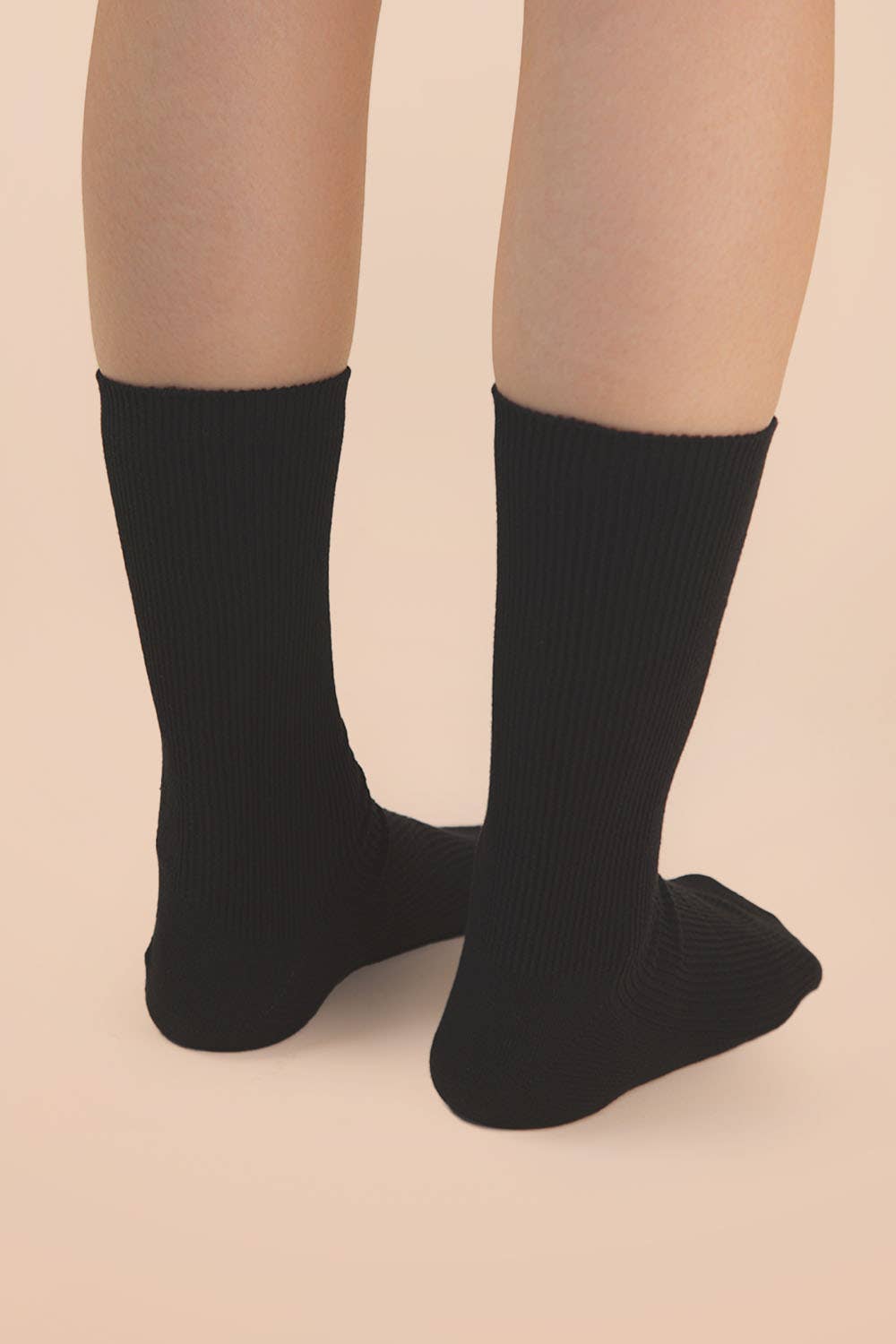 Ribbed mock socks: FOREST