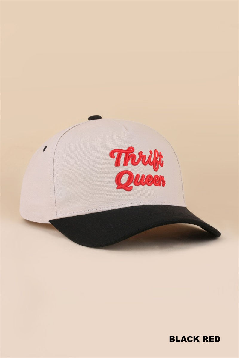 Thrift Queen Hat + Black/Red