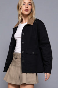 Working Girl Barn Jacket + Black