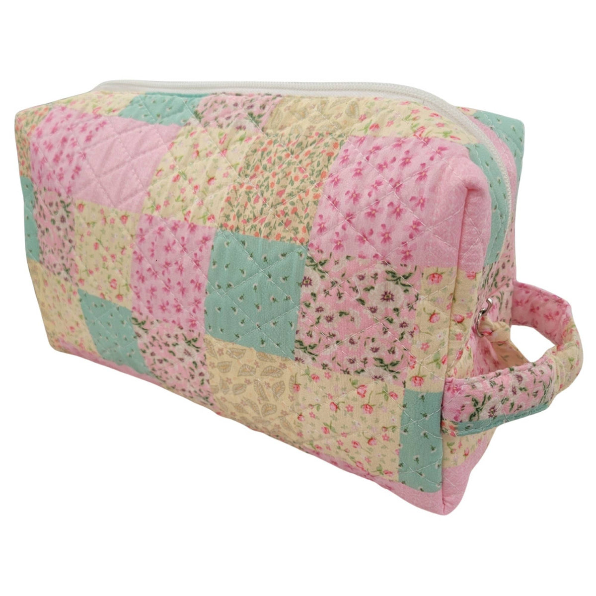 "Summer Garden"  Quilted Vanity and Travel Bag