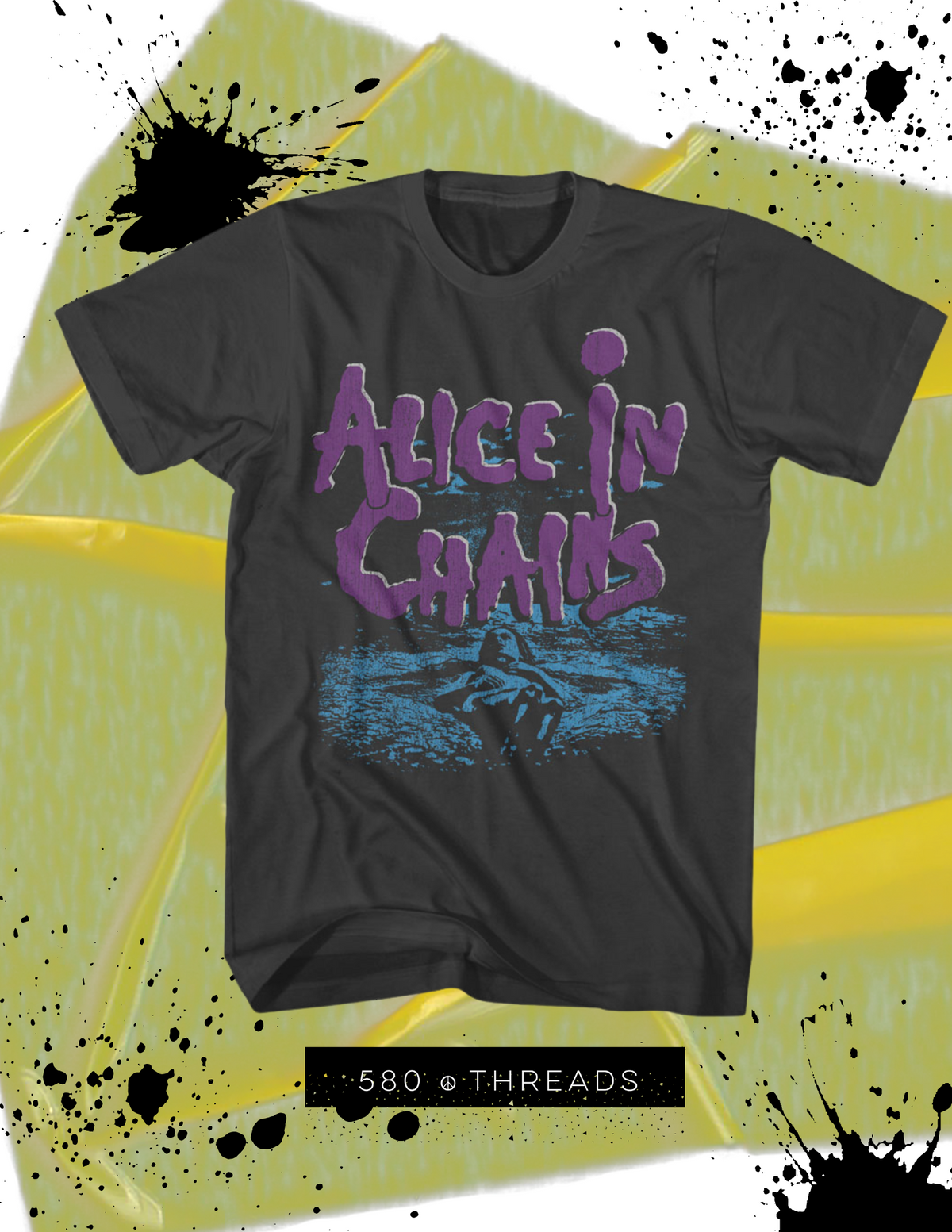 Alice In Chains Dirt Band Tee in Smoke