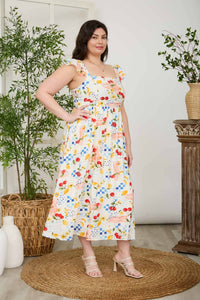Curve + Spring Garden Midi Dress