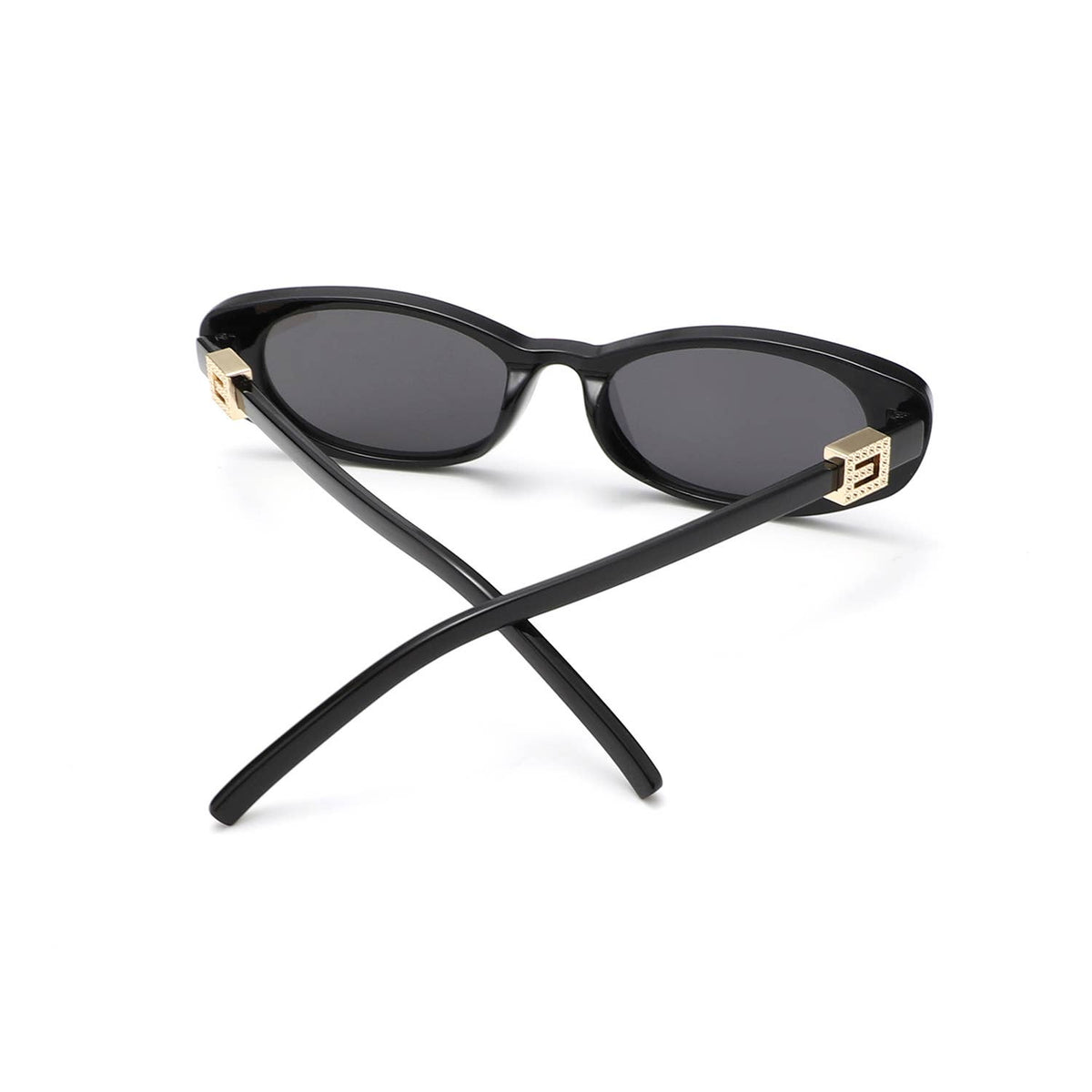 90s Slim Oval Nararow Women Fashion Sunglasses