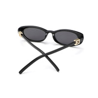 90s Slim Oval Nararow Women Fashion Sunglasses