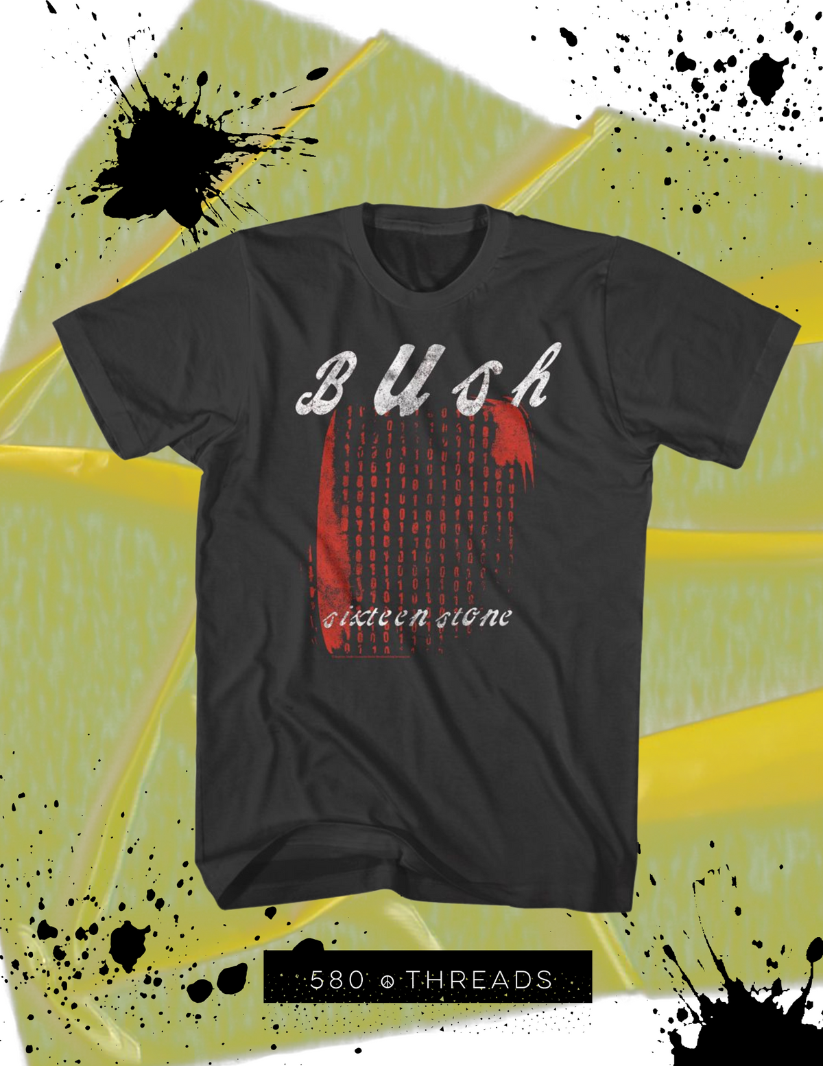 Bush Sixteen Stone Band Tee in Smoke