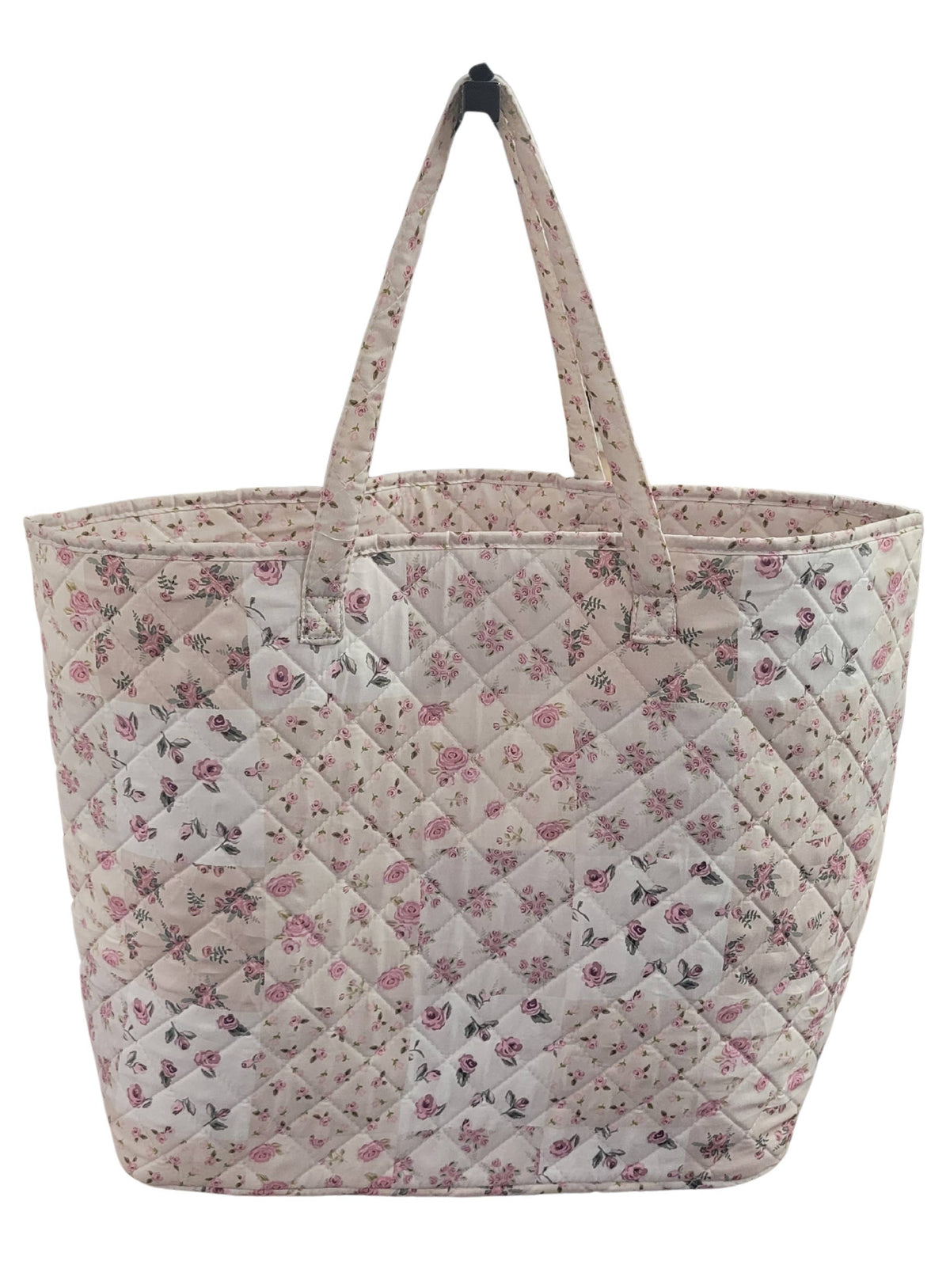"Garden of Roses" Designer Quilted Tote Bag
