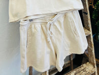 Cozy Terry Shorts + Beige