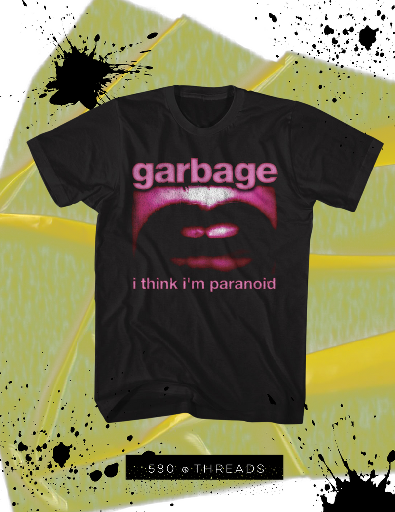 Garbage I Think I'm Paranoid Tee in Black