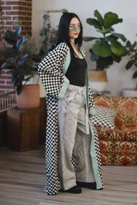 Warped Tour Maxi Checkered Kimono