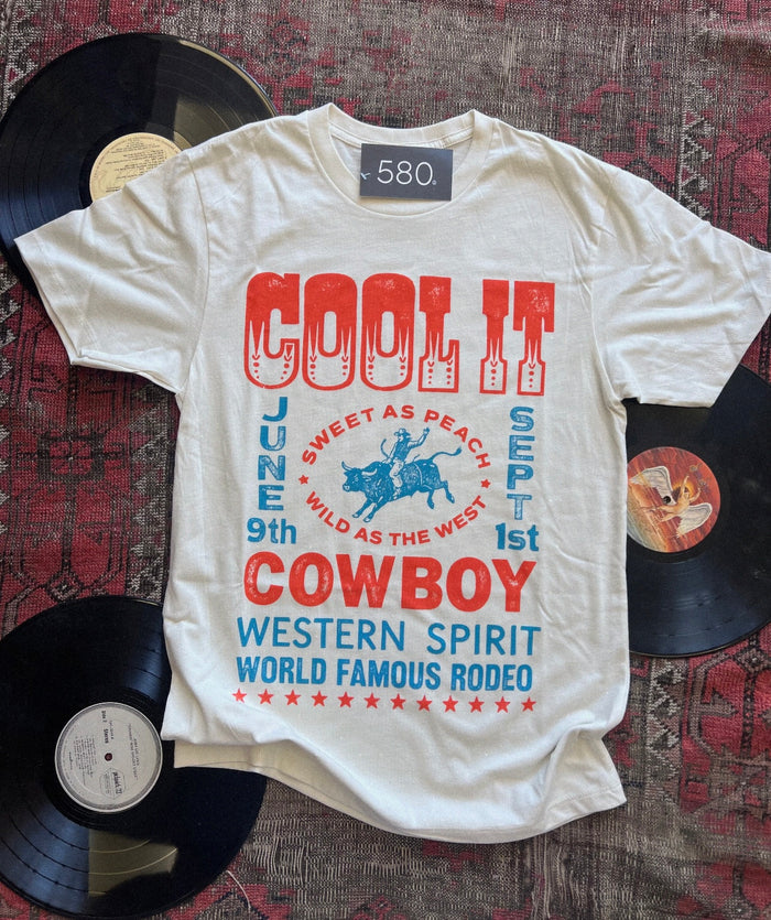 Ivory Cool It Cowboy Graphic Tee