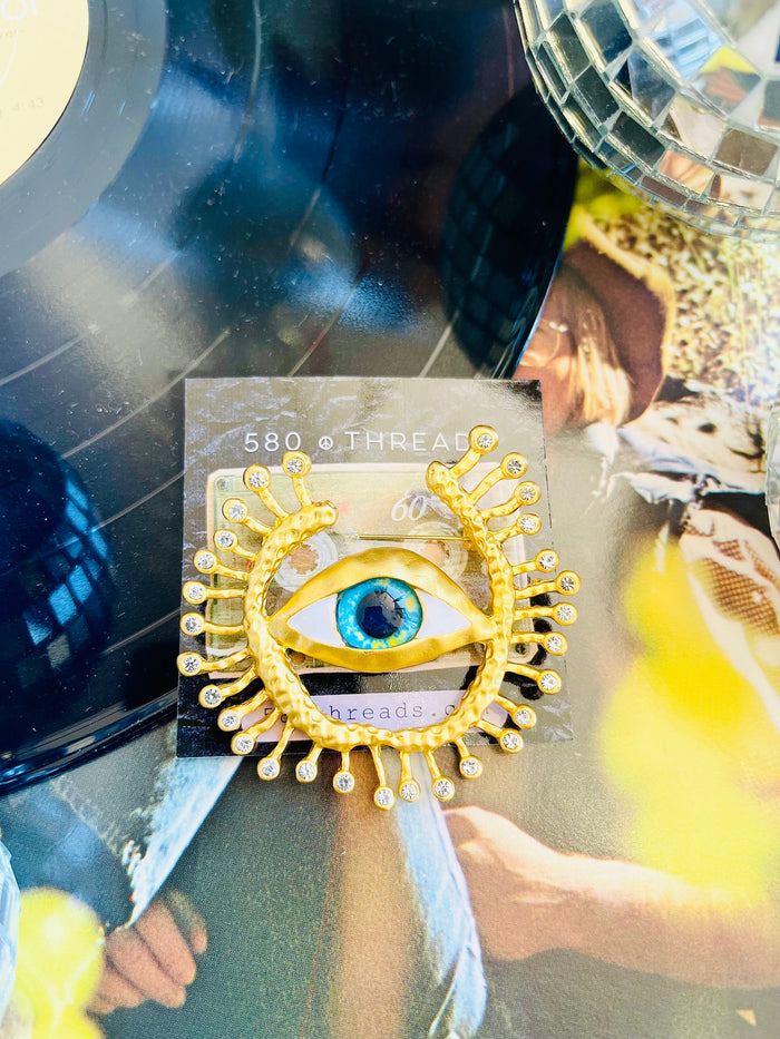 Evil Eye Brooch