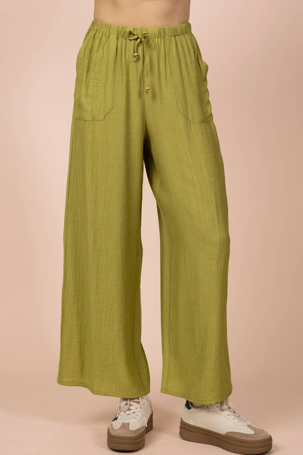Allie Avocado Linen Pants