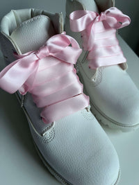 Soft Pink Silk Shoelaces 47.2in