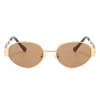 Retro Oval 90s Vintage Fashion Round Sunglasses