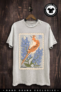 Mockingbird Off White Mineral Wash Graphic Tee