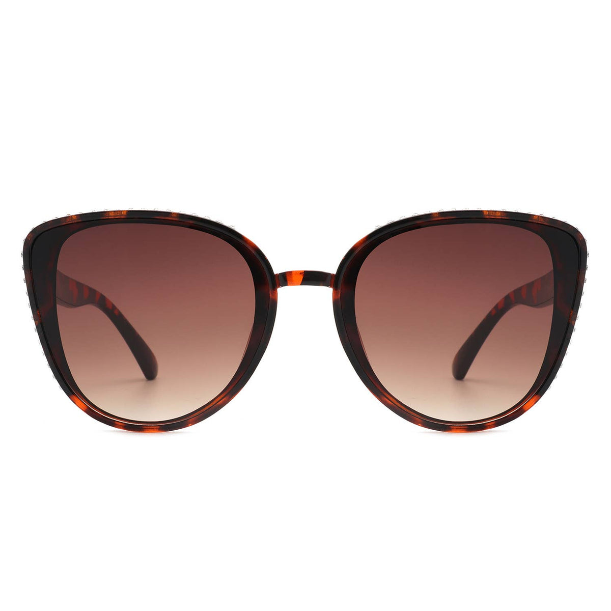 Chic Oversized Cat-Eye Rhinestone Sunglasses