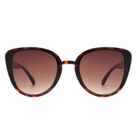 Chic Oversized Cat-Eye Rhinestone Sunglasses