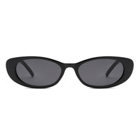90s Slim Oval Nararow Women Fashion Sunglasses