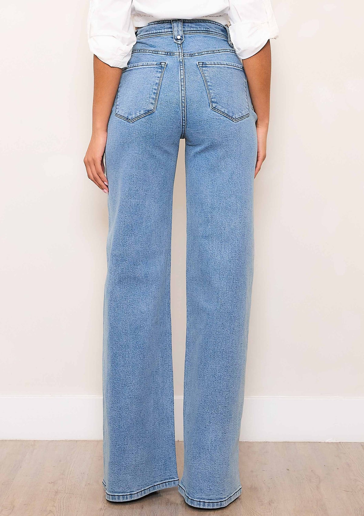 Medium Wash Wide Leg Jeans