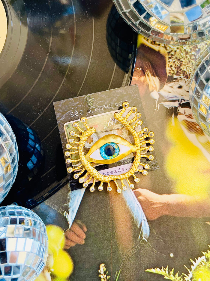 Evil Eye Brooch