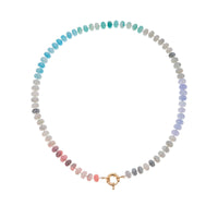 Natural Stone Colorful Beaded Necklace