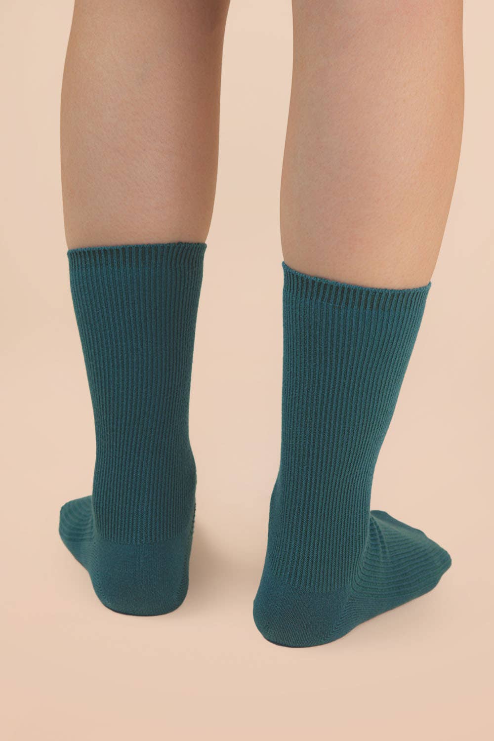 Ribbed mock socks: FOREST