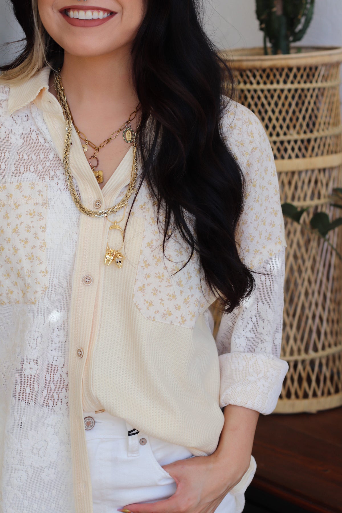 Buttercup Button Down Top