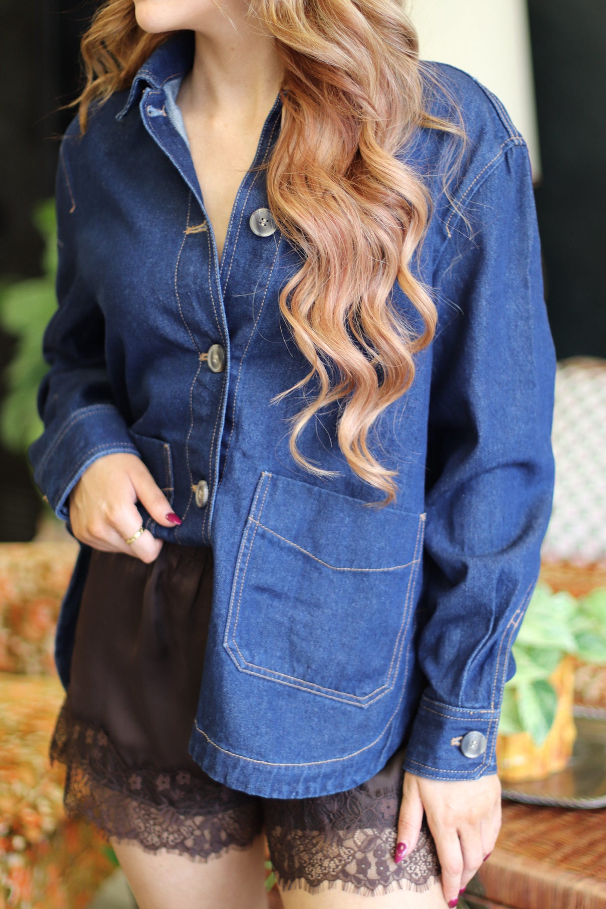 Meredith Dark Wash Denim Jacket