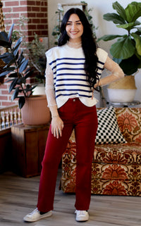 Crimson Pocket Pants