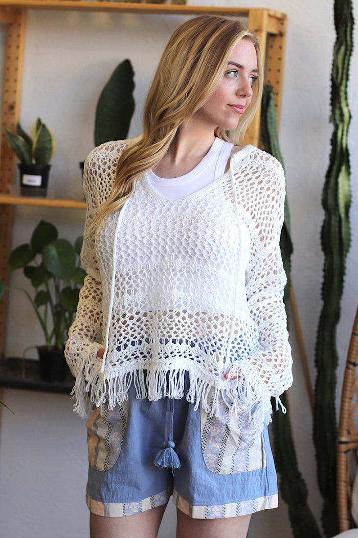 Hannah Fringe Crochet Top