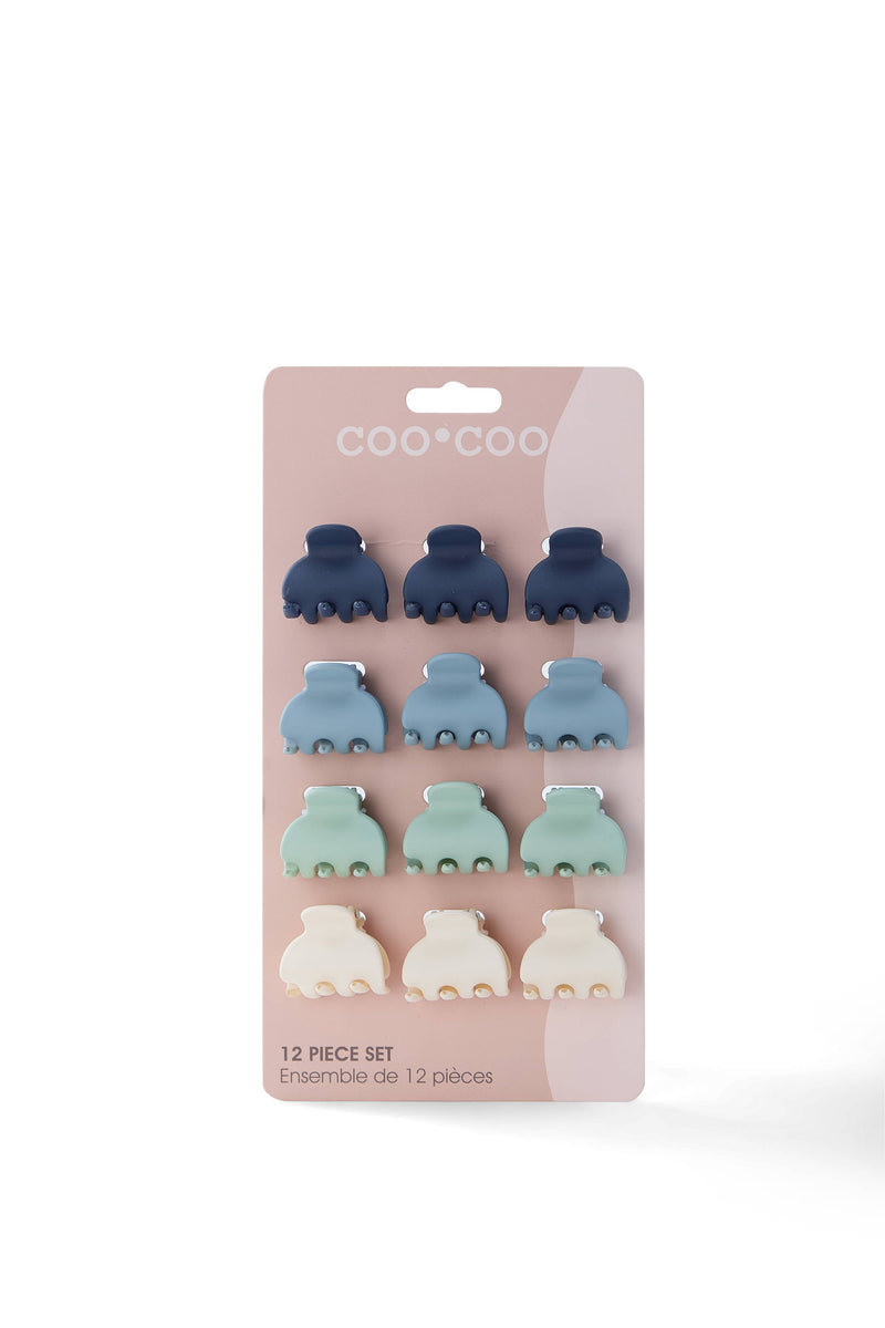 12 PC Mini Hold Clips - Eucalyptus