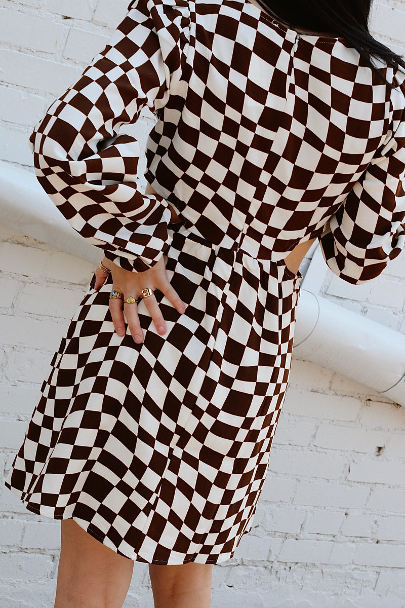 Nyla Checkered Dress