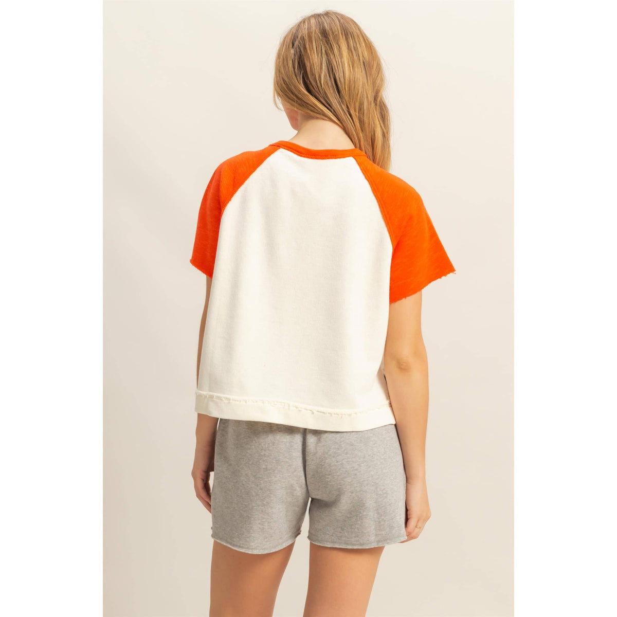 The Sandlot Cropped Tee in Tomato
