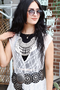 Large Coin Statement Necklace ( 2 Colors)