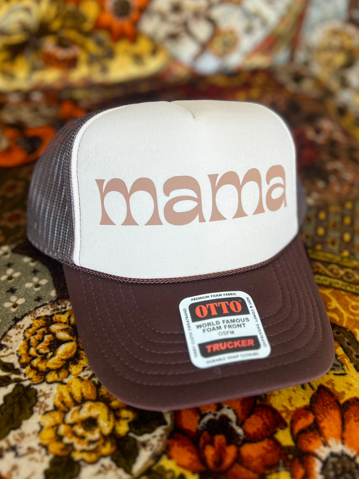580 Trucker Hat + Tan/Brown Mama