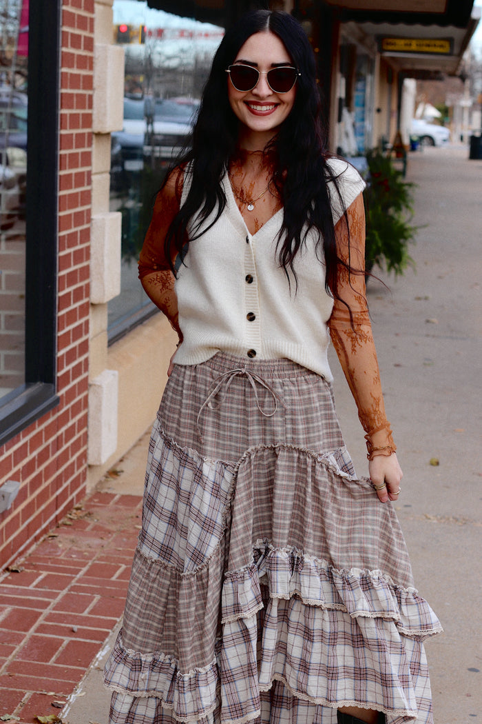 Cottage Core Ruffle Skirt