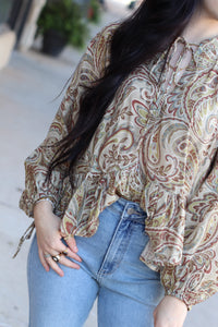 Paisley Flowy Blouse