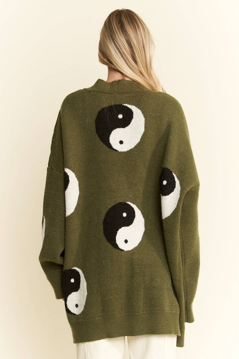 The Best Yin Yang Cardigan in Olive