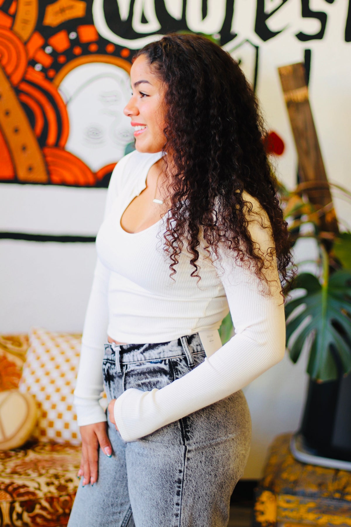 Heart Eyes Basic Crop + Cream