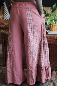 Poppy Patchwork Wide Leg Pants