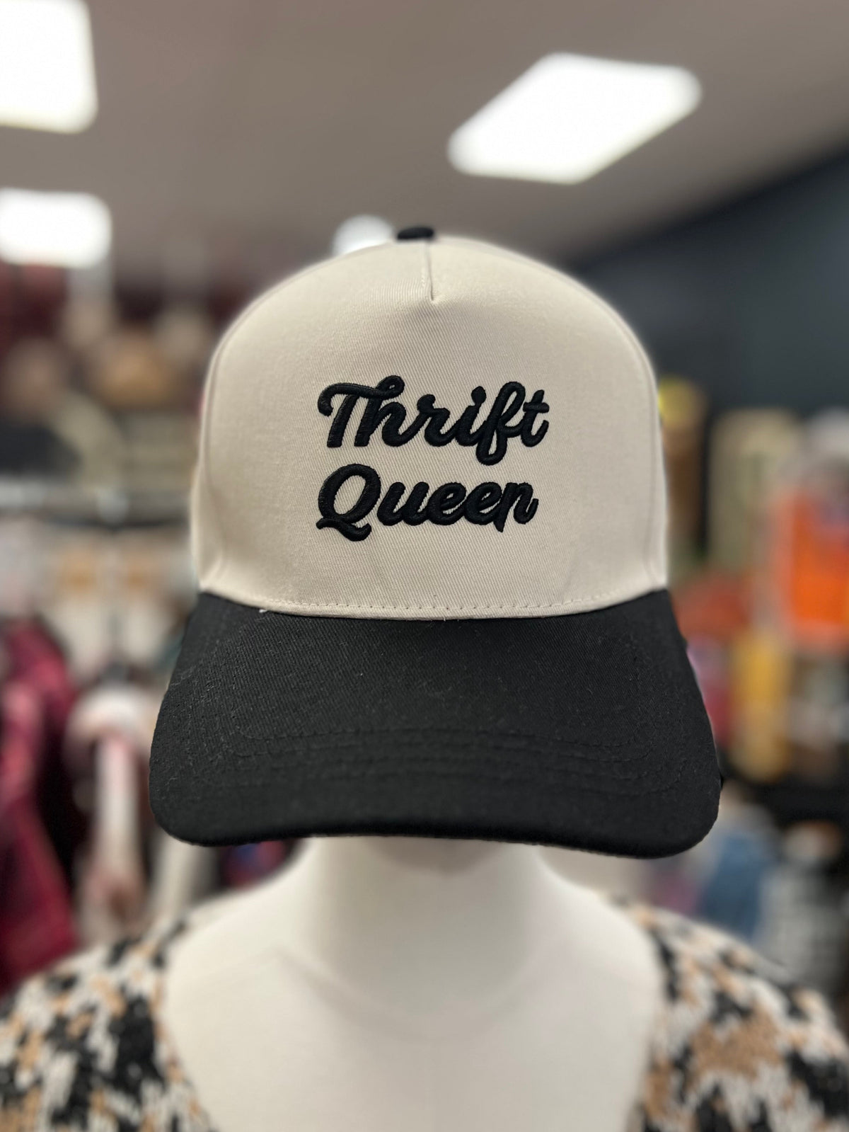 Thrift Queen Ball Cap + Black