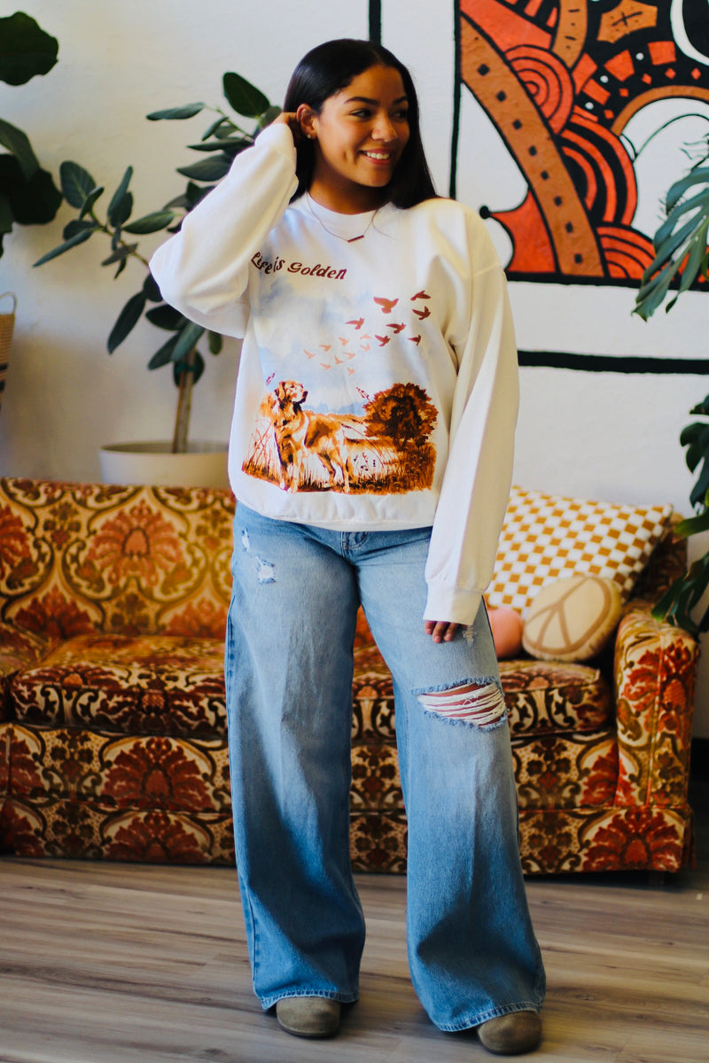 Life is Golden Overshirt Sweatshirt