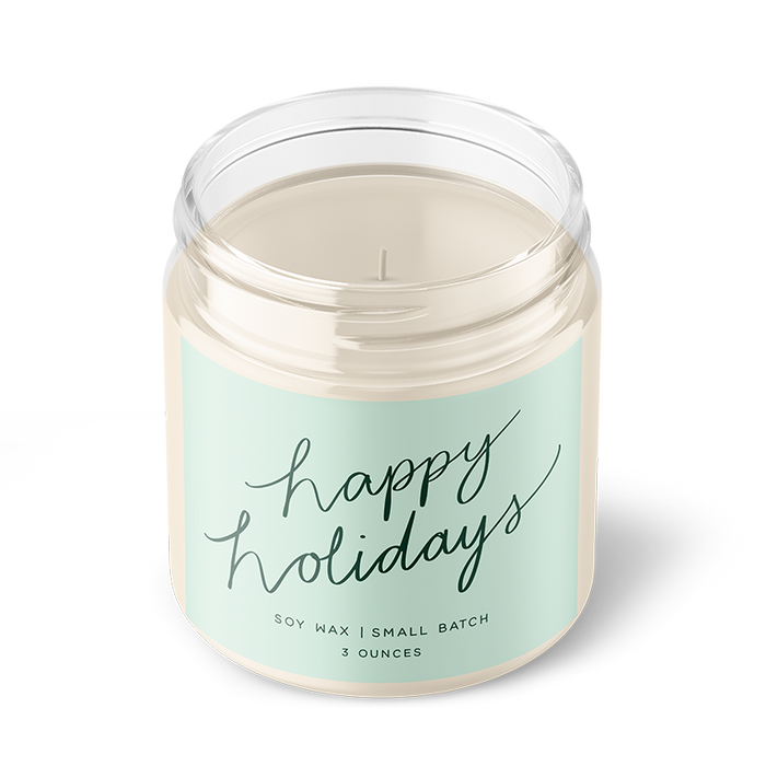 Happy Holidays Candle 3oz