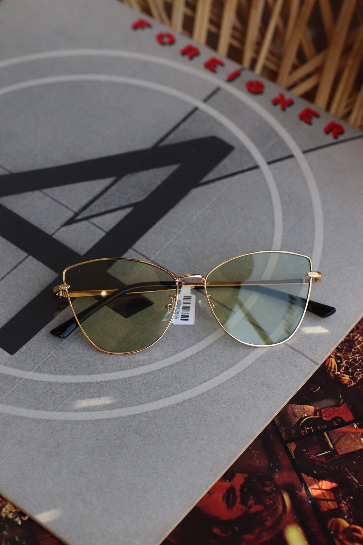 Cateye Metal Frame Sunglasses