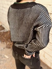 Olivia 2-Tone Stripe Sweater
