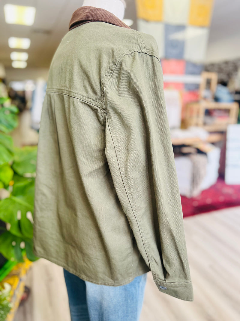 Working Girl Barn Jacket + Olive