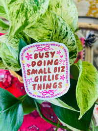 Small Biz Girlie Things Sticker